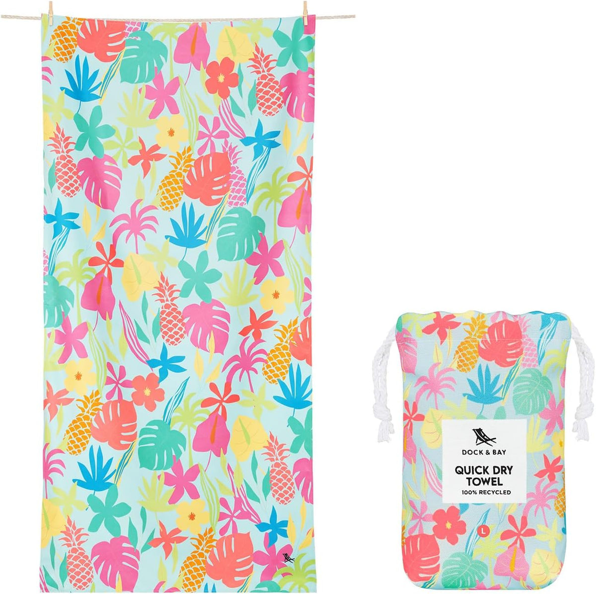 Dock & Bay Kids Quick-Dry Sand-Free Beach Towel