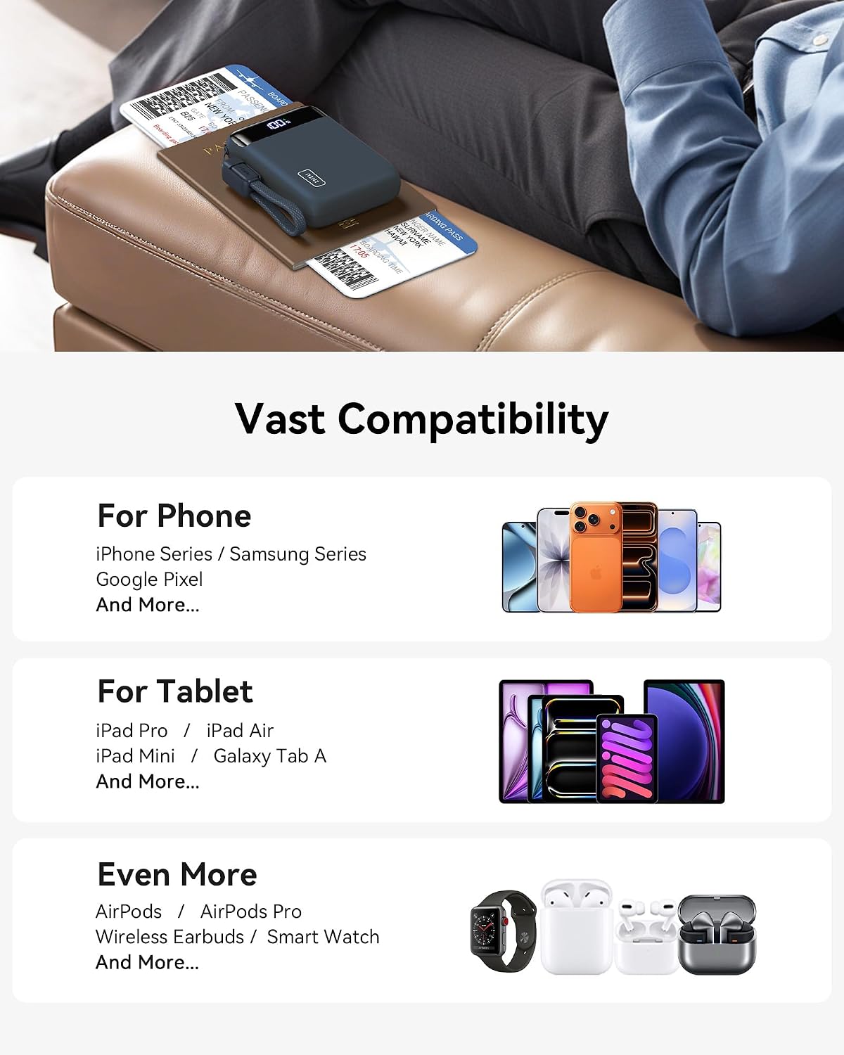 INIU 20000mAh 22.5W Fast-Charging Power Bank