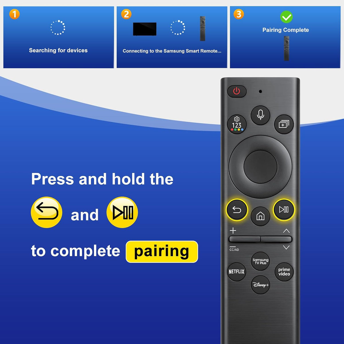 Universal Replacement Remote for Samsung Smart TVs