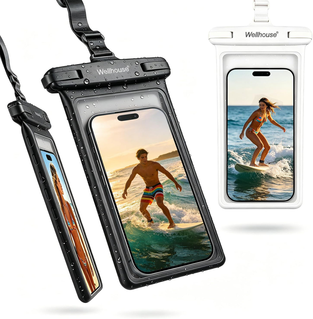 wellhouse 2-Pack Waterproof Phone Pouches