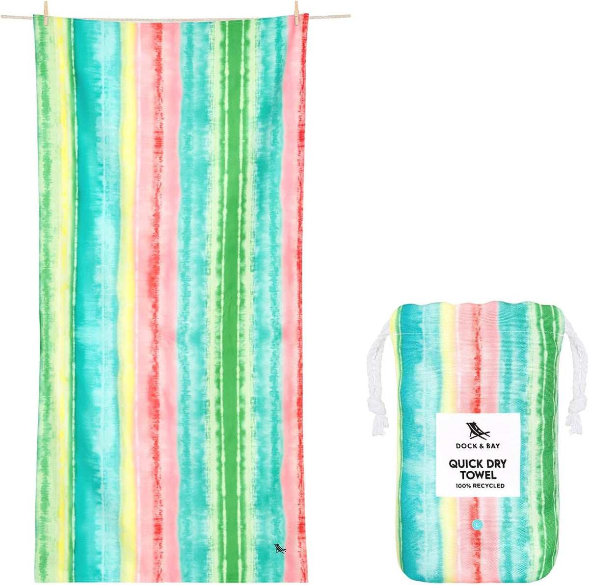 Dock & Bay Kids Quick-Dry Sand-Free Beach Towel