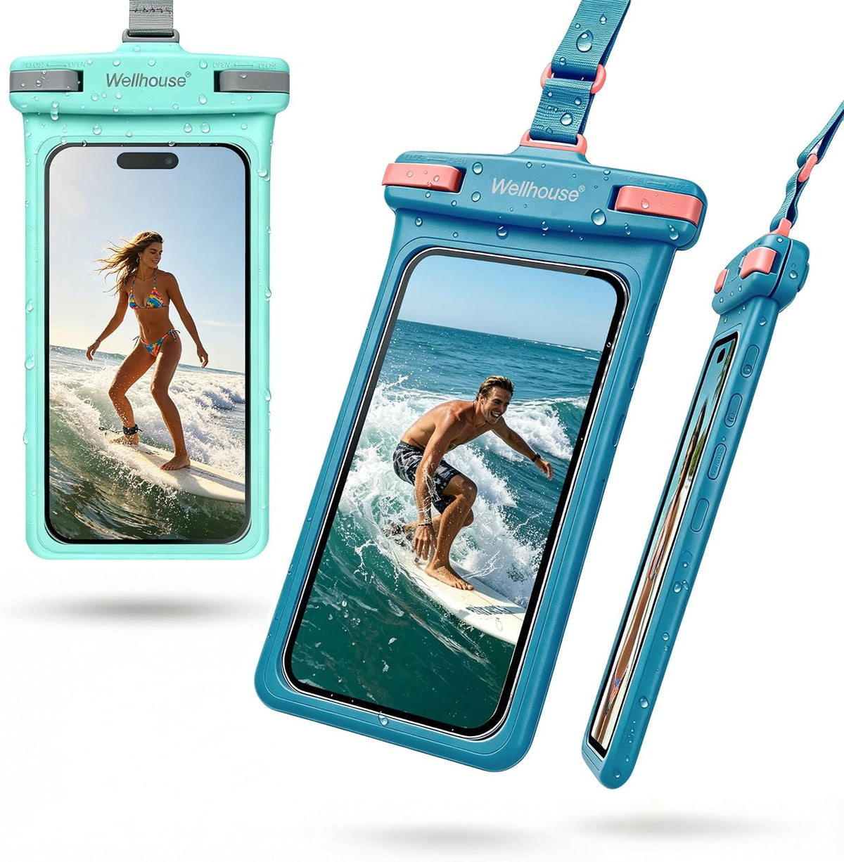 wellhouse 2-Pack Waterproof Phone Pouches