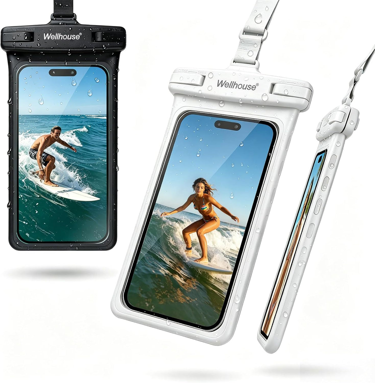 wellhouse 2-Pack Waterproof Phone Pouches