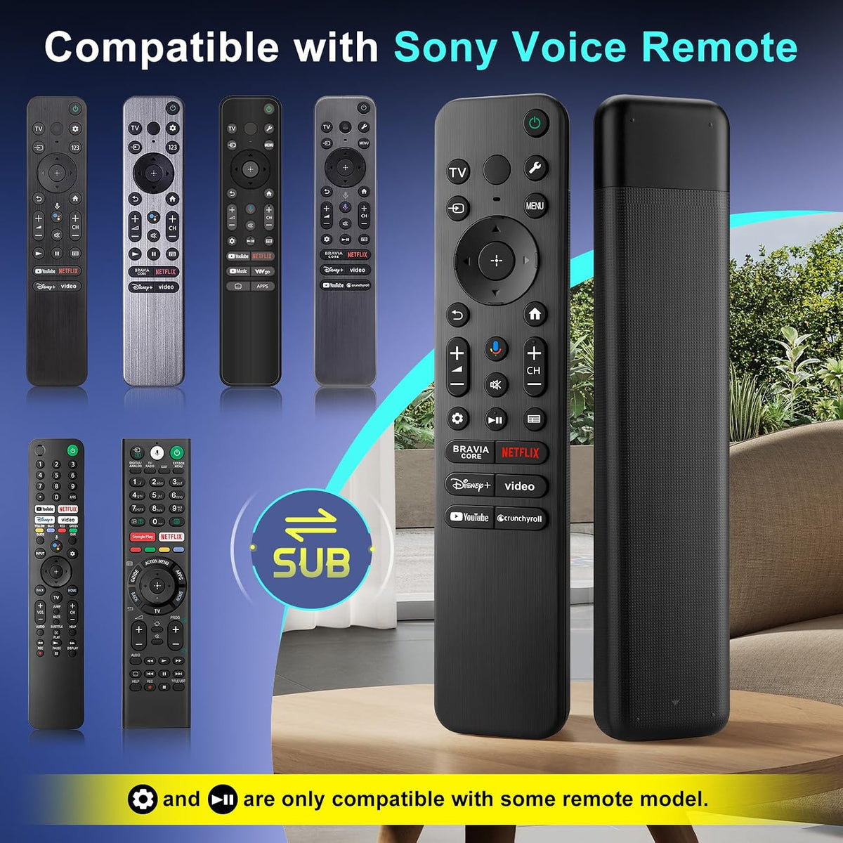 Universal Replacement Remote for Samsung Smart TVs