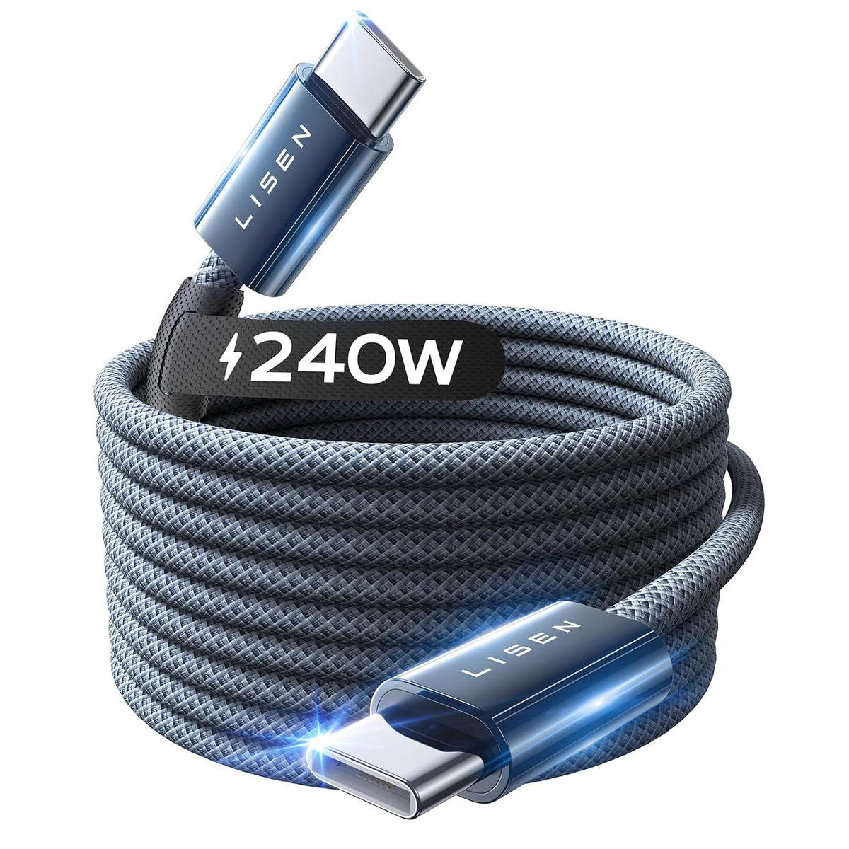 LISEN 2-Pack 240W 2m USB-C Cables