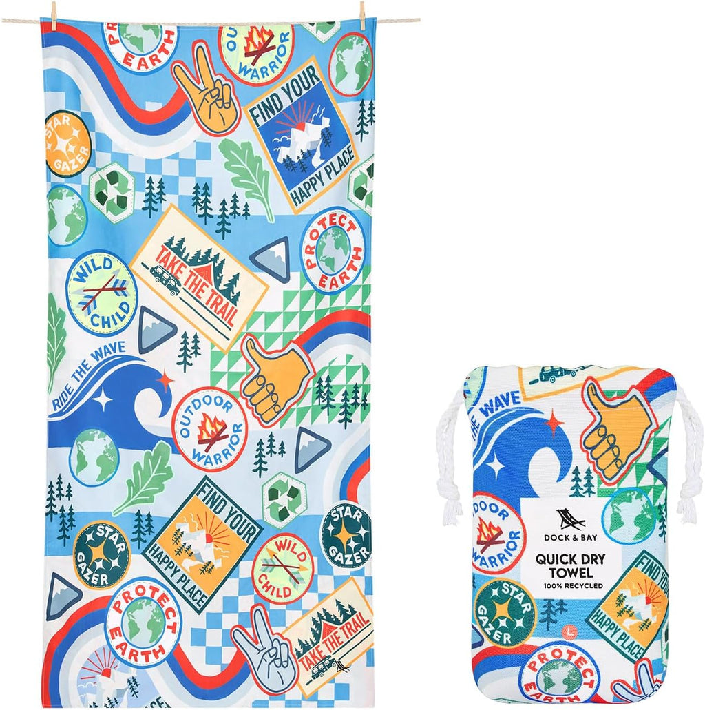 Dock & Bay Kids Quick-Dry Sand-Free Beach Towel