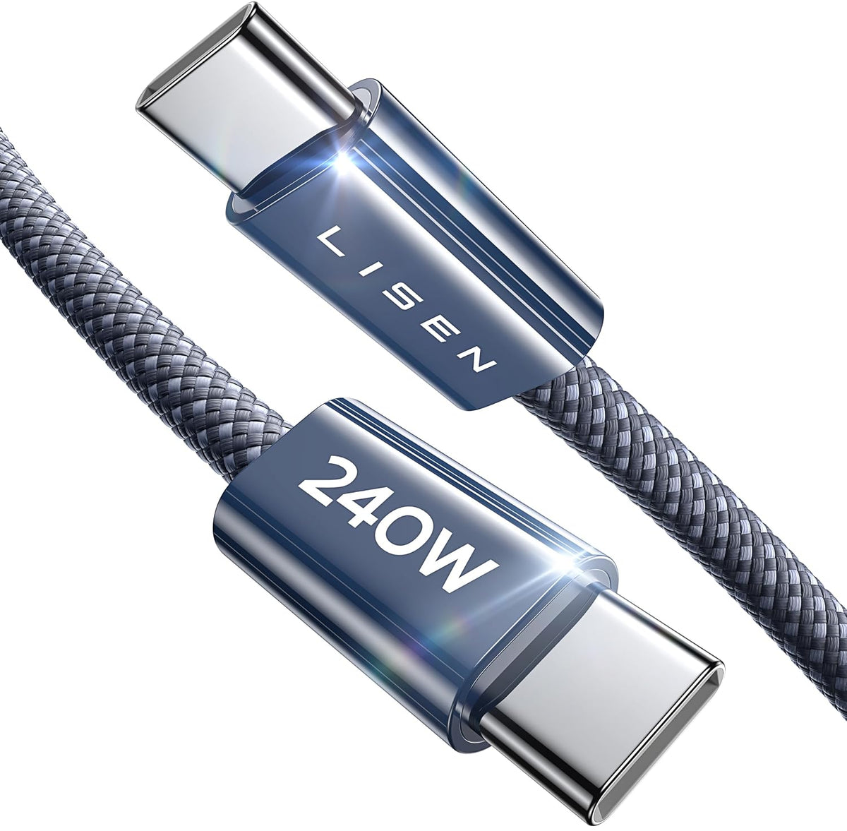 LISEN 2-Pack 240W 2m USB-C Cables