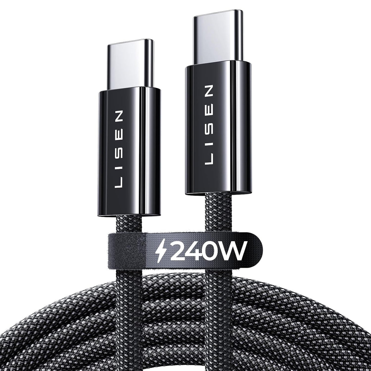 LISEN 2-Pack 240W 2m USB-C Cables
