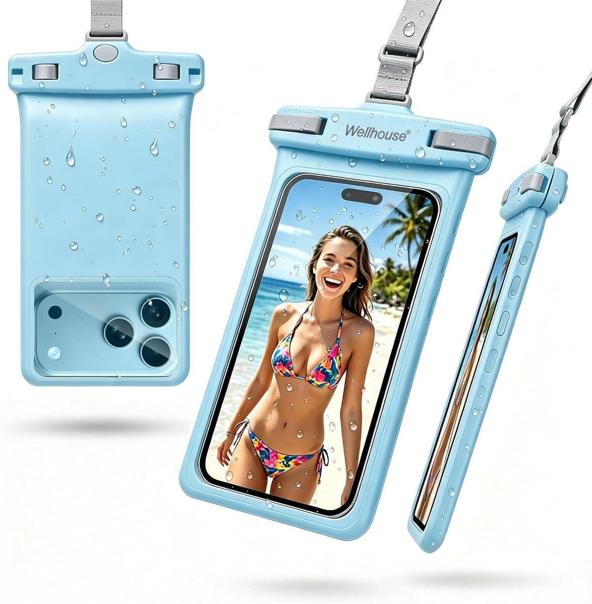 wellhouse 2-Pack Waterproof Phone Pouches