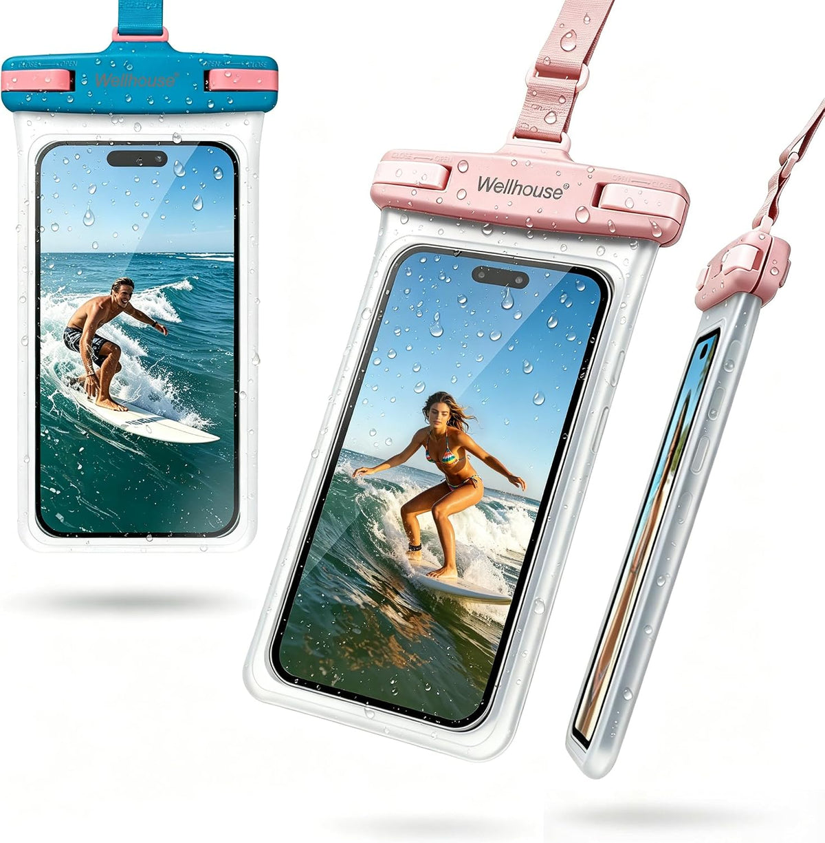 wellhouse 2-Pack Waterproof Phone Pouches