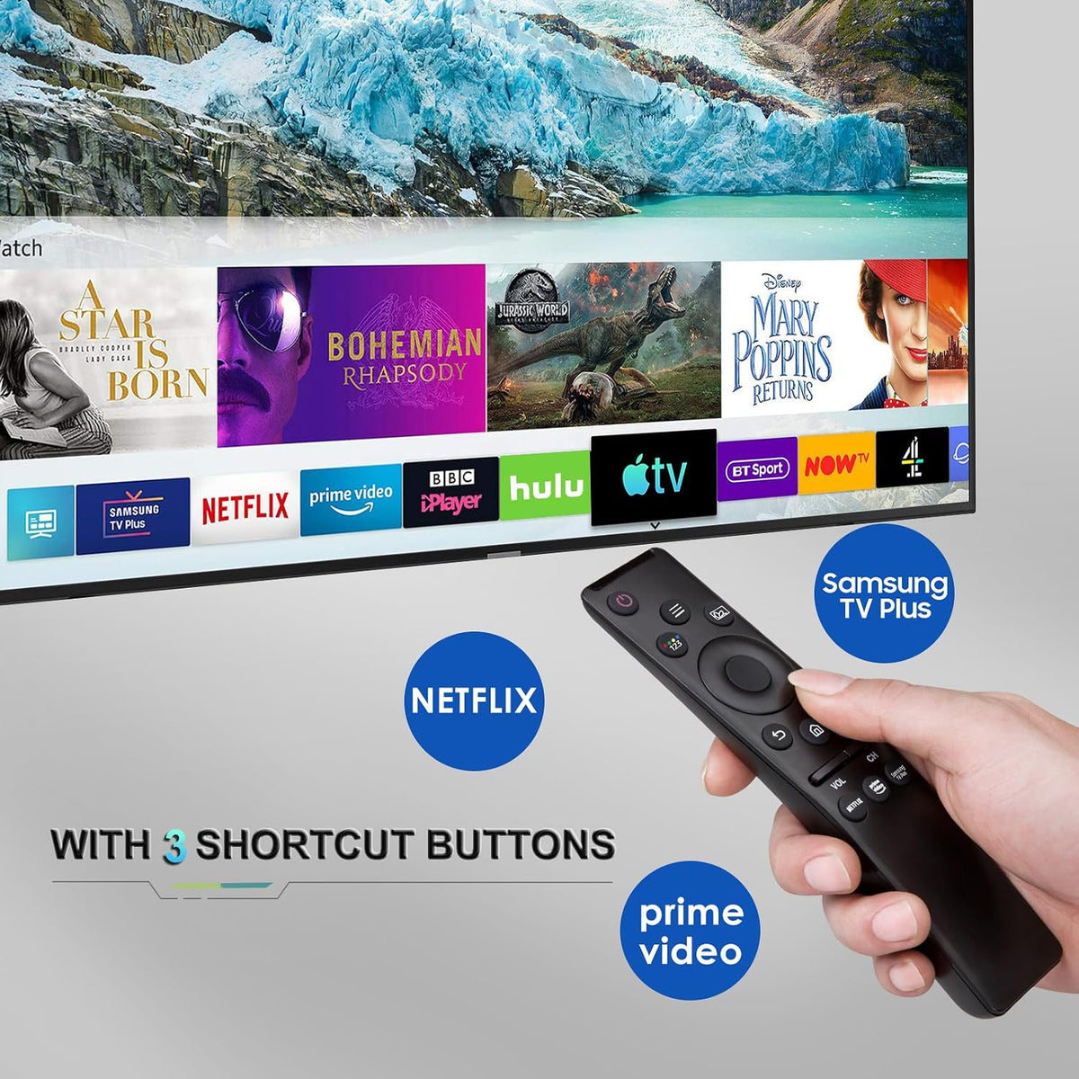 Universal Replacement Remote for Samsung Smart TVs