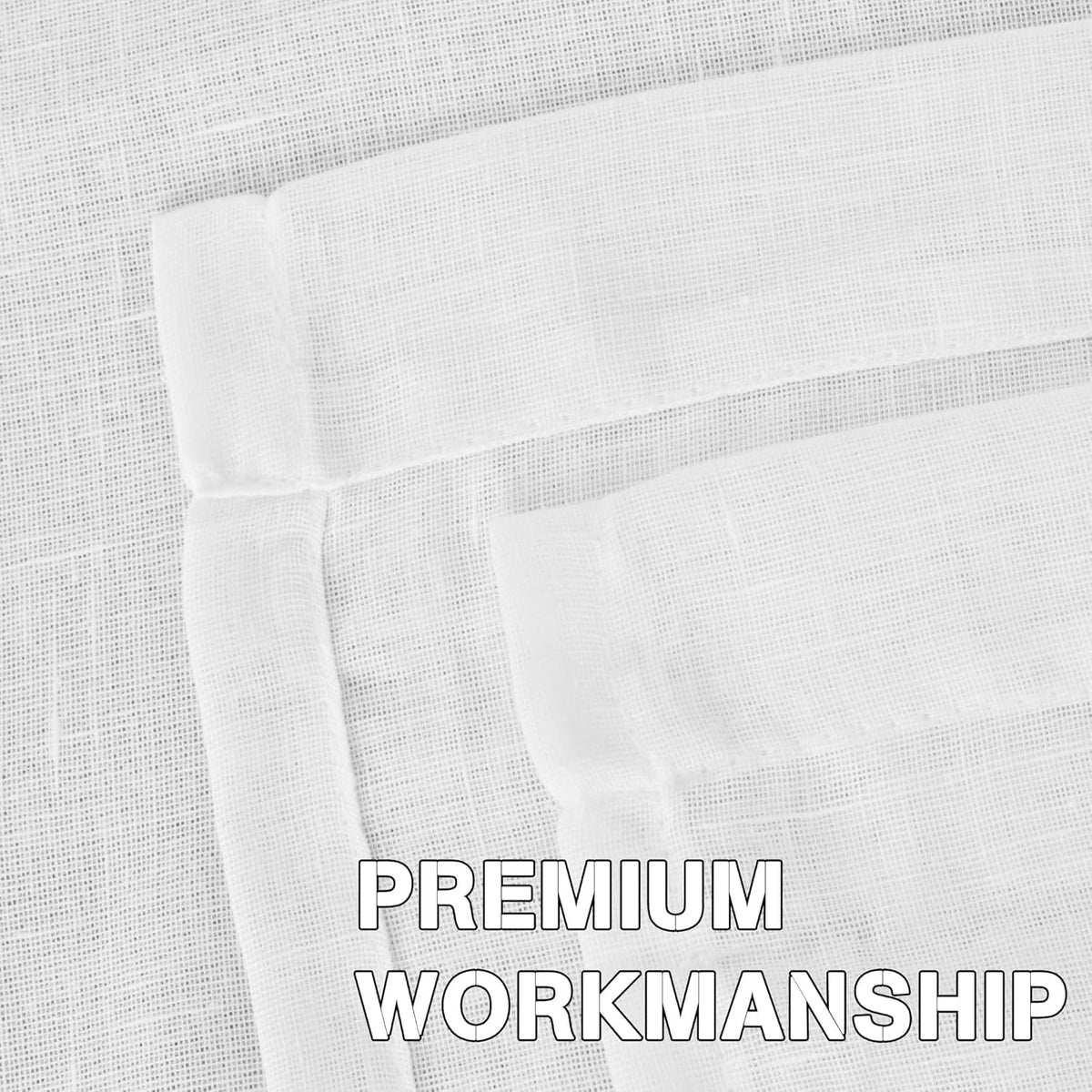 Natural Linen-Blend Sheer Curtains