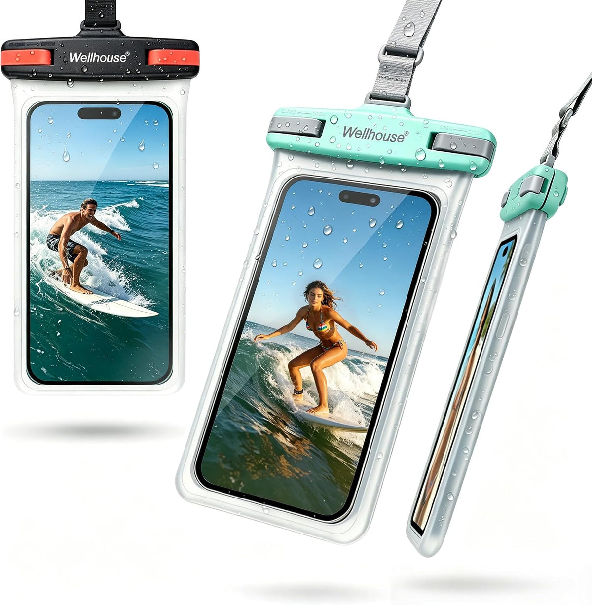 wellhouse 2-Pack Waterproof Phone Pouches