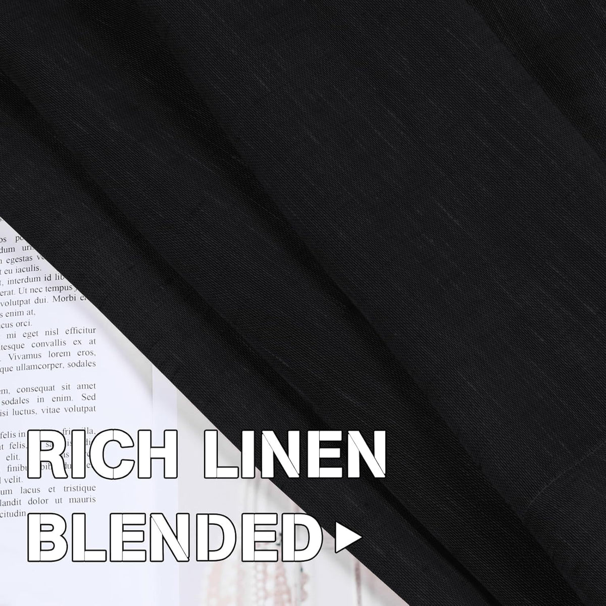 Natural Linen-Blend Sheer Curtains