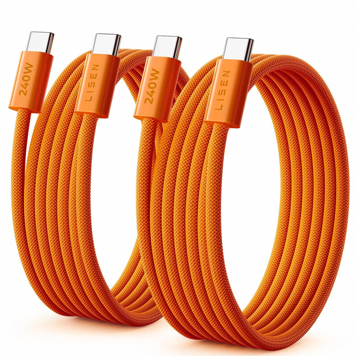 LISEN 2-Pack 240W 2m USB-C Cables