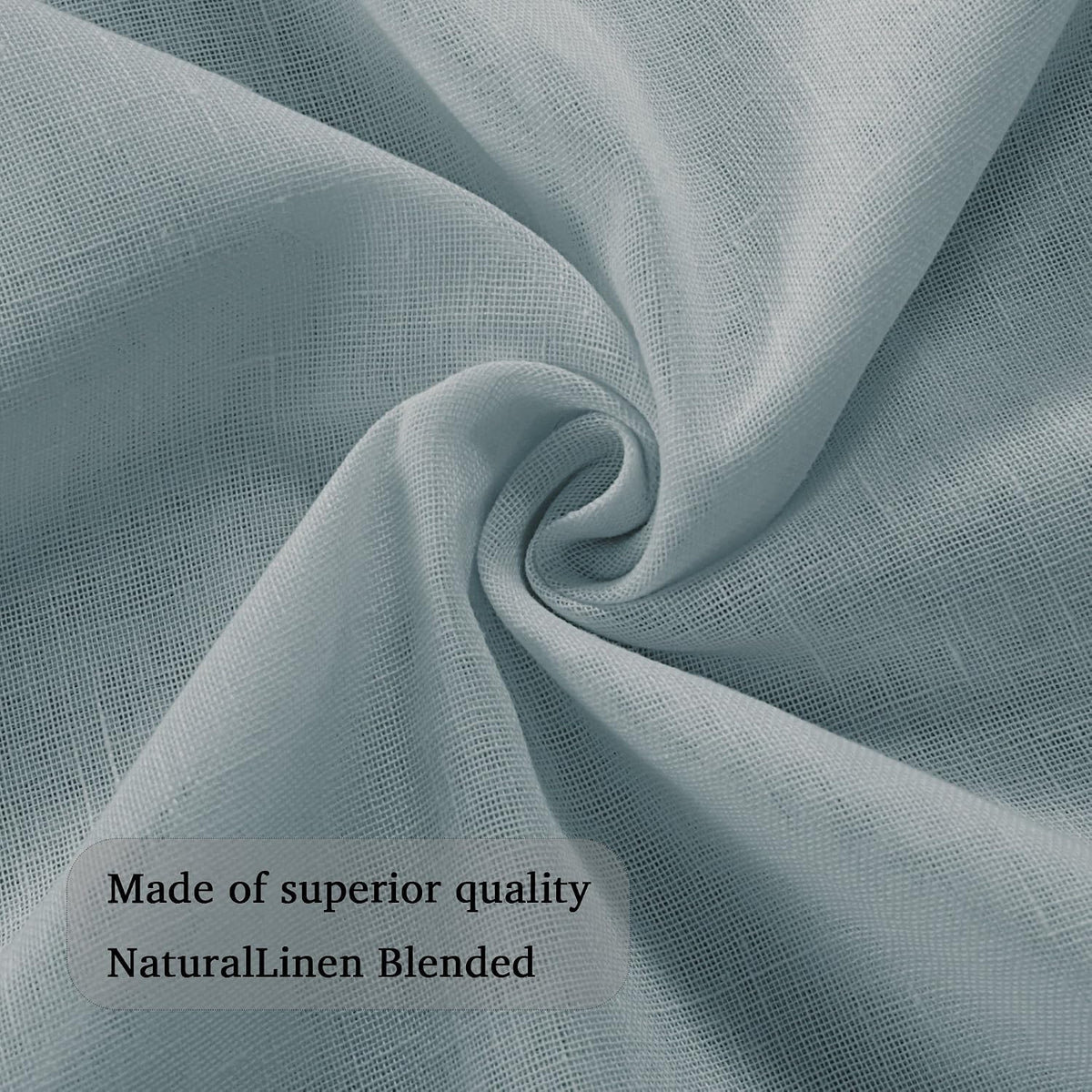 Natural Linen-Blend Sheer Curtains